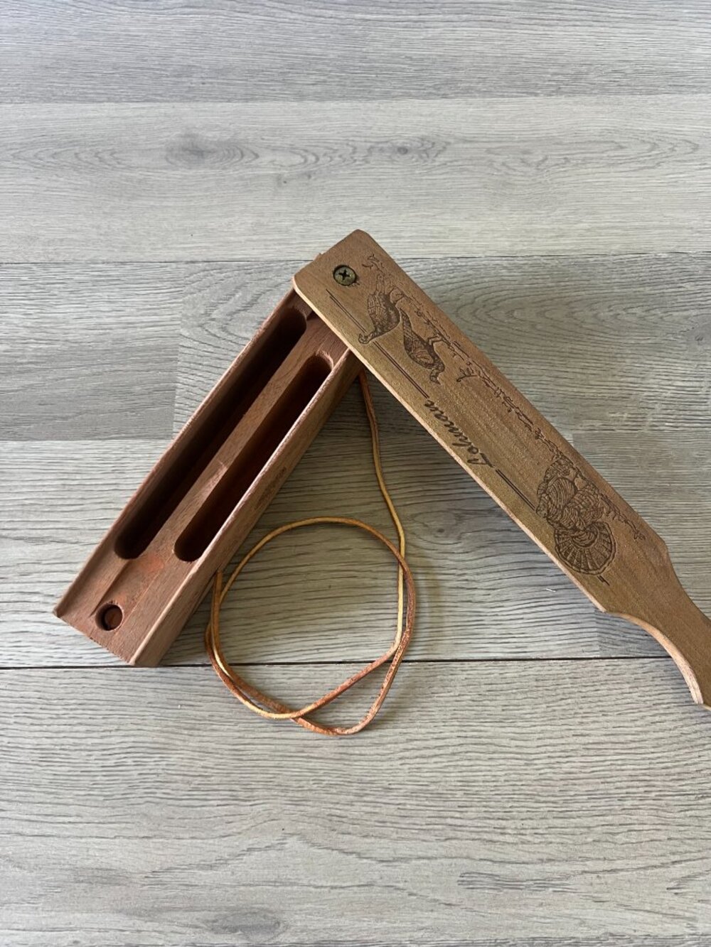 Vintage Vintage Lohman Dual Chamber Wooden Turkey Box Call